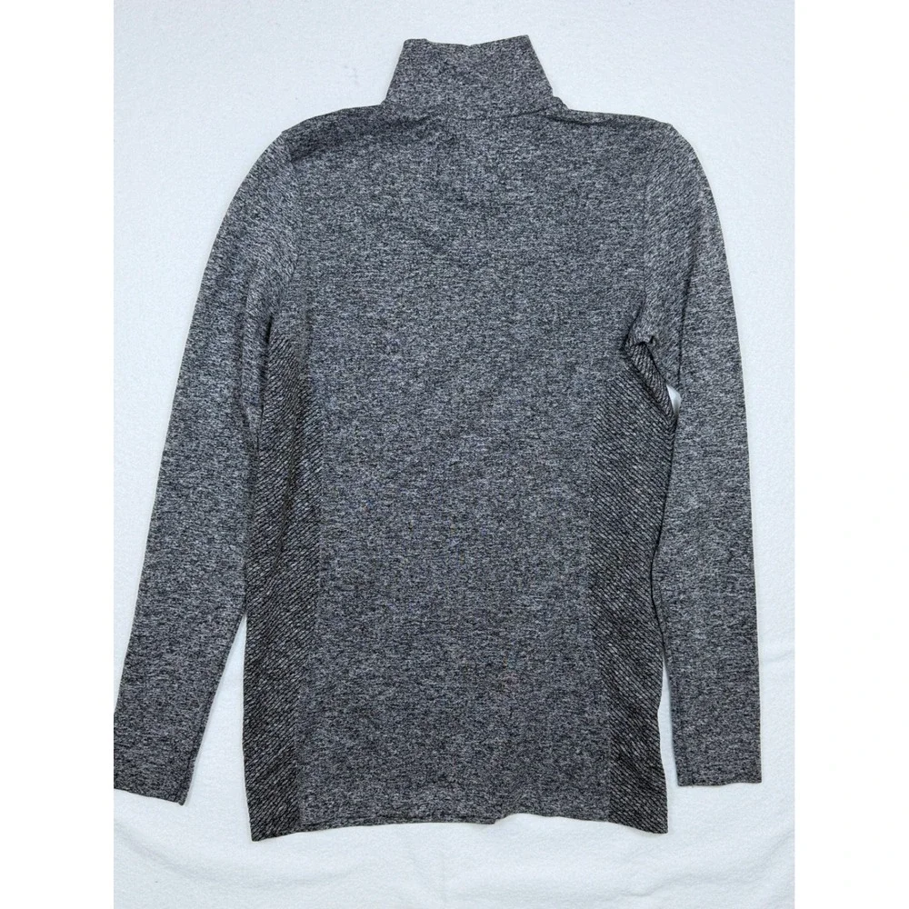 Nike Golf Dri‎ FIT Mens Gray Heather 1/4 Zip Long Sleeve Pullover Top M